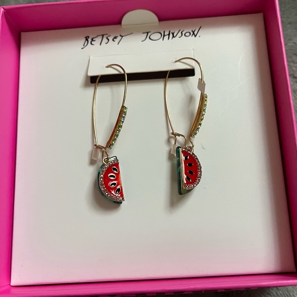 Betsey Johnson Jewelry - Watermelon Betsey Johnson Earrings New in Box